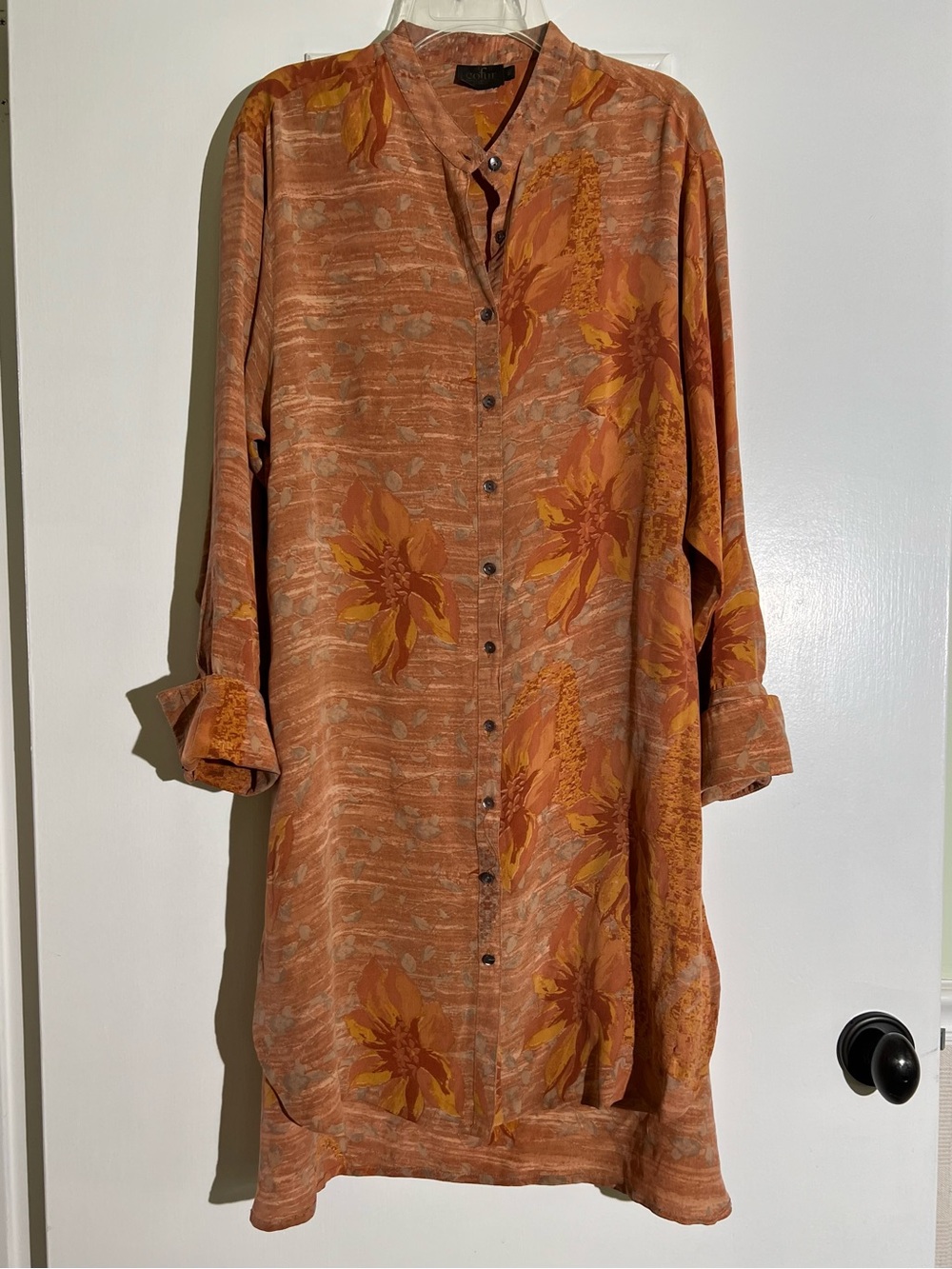 Cofur of Denmark Silk Tunic Cover Up Dress